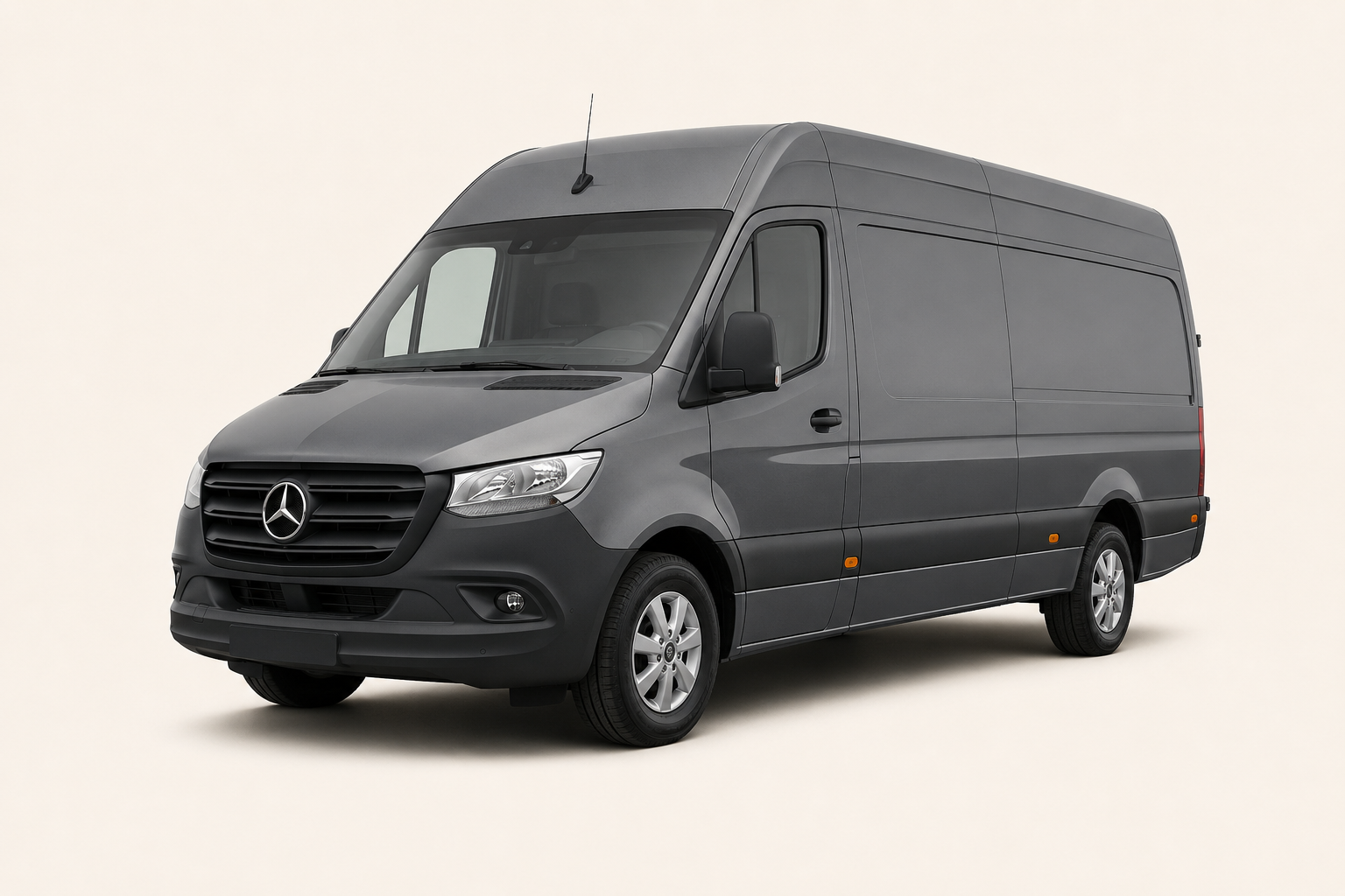 Grey Mercedes-Benz Sprinter large panel van