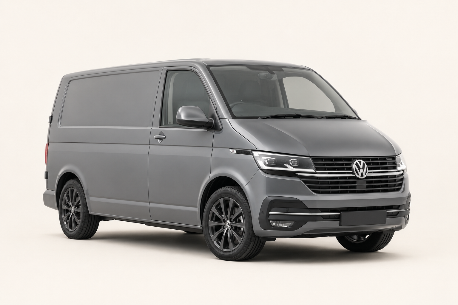 Grey Volkswagen Transporter van